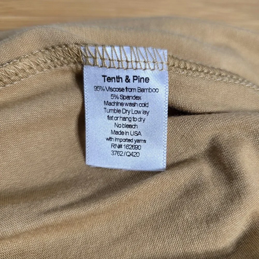 Tenth‎ & Pine Bamboo Convertible Zip Romper Size 12-24m Light Brown